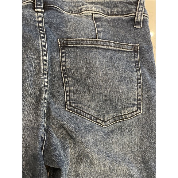 Free People We The Free Moto Jet Zip Skinny Baltic Crop Ankle Jeans Size 28 - Picture 9 of 9
